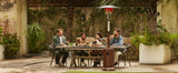 Outdoor Patio Heater with Stainless Steel Burner and Table Design