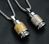 Gold plated Om Pendant and Necklace-Belts, Buckles & Chains-radekus