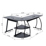 Home Office L-shape Desk - As Picture