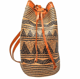Indonesian Bali Hand Woven Rattan ATA Leaf Straw Backpack Bag-Bags & Clutches-radekus