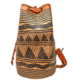 Indonesian Bali Hand Woven Rattan ATA Leaf Straw Backpack Bag-Bags & Clutches-radekus