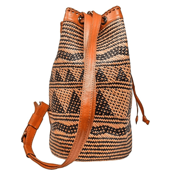 Indonesian Bali Hand Woven Rattan ATA Leaf Straw Backpack Bag-Bags & Clutches-radekus