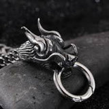 Double Dragon Stainless Steel Bracelet-Bracelets, Cufflinks & Rings-radekus