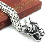Double Dragon Stainless Steel Bracelet-Bracelets, Cufflinks & Rings-radekus