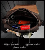 Cross Body Messenger Leather Bag-Bags-radekus