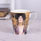 Coffee Tea Cups Mugs With Gustav Klimt Painting Artwork