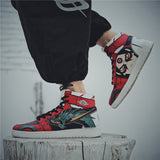 Japanese Naruto Gaara Anime Character Custom Hip Hop Sneaker Shoes For Men