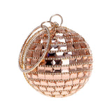 Women Evening Bags Clutch Purse Luxury Diamonds Circular Clutch Bag Fashion Lady Handbag Chain Shoulder Wedding Bag Minaudiere-100002856-radekus