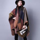 Pure Cashmere Poncho Scarf For Women