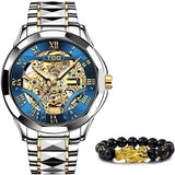 Double Tone Blue Watch For Men