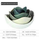 Lotus Ceramic Bowl Fruit Plate Sets
