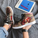 Japanese Naruto Gaara Anime Character Custom Hip Hop Sneaker Shoes For Men