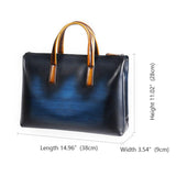 Genuine Leather Deep Color Hue Briefcase Bag For Business & Travel-Bags-radekus