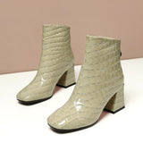 Genuine Leather Winter Ankle Boot Shoes For Women