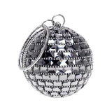 Women Evening Bags Clutch Purse Luxury Diamonds Circular Clutch Bag Fashion Lady Handbag Chain Shoulder Wedding Bag Minaudiere-100002856-radekus