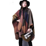 Pure Cashmere Poncho Scarf For Women