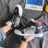 Japanese Naruto Gaara Anime Character Custom Hip Hop Sneaker Shoes For Men