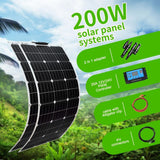 Portable Solar Charger Panel For Outdoor Car RV Home Power Generation-Solar Charger-radekus