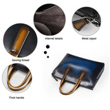 Genuine Leather Deep Color Hue Briefcase Bag For Business & Travel-Bags-radekus