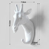 Animal Head Wall Hanger For Coats Keys Bags Umbrellas-hanger-radekus