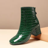 Genuine Leather Winter Ankle Boot Shoes For Women
