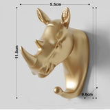 Animal Head Wall Hanger For Coats Keys Bags Umbrellas-hanger-radekus