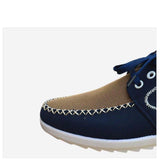 Blue Lace Up Canvas For Men