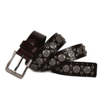 Genuine Leather Rivet Style Belt For Men