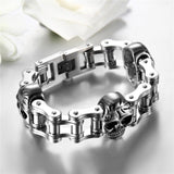Stainless Steel Skull Bracelet For Men