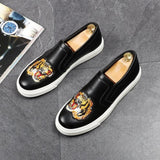 Embroided Printed Loafers For men