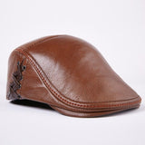 Genuine Leather Warm Hat Winter Baseball Cap
