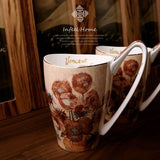 Bone China Coffee Mug & Tea Cup With Retro Art Van Gogh Paintings-Kitchen-radekus