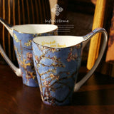 Bone China Coffee Mug & Tea Cup With Retro Art Van Gogh Paintings-Kitchen-radekus