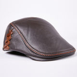 Genuine Leather Warm Hat Winter Baseball Cap