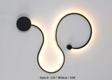 Wavy Pattern Led Home Decor Ceiling Wall Lights For Living Room Bedroom-Wall Light-radekus