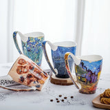 Bone China Coffee Mug & Tea Cup With Retro Art Van Gogh Paintings-Kitchen-radekus