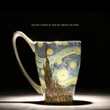 Bone China Coffee Mug & Tea Cup With Retro Art Van Gogh Paintings-Kitchen-radekus