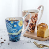 Bone China Coffee Mug & Tea Cup With Retro Art Van Gogh Paintings-Kitchen-radekus