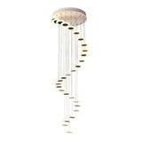 Modern Decorative Suspension Chandelier With Spiral Waterfall Design-Lights-radekus