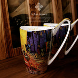 Bone China Coffee Mug & Tea Cup With Retro Art Van Gogh Paintings-Kitchen-radekus