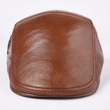 Genuine Leather Warm Hat Winter Baseball Cap