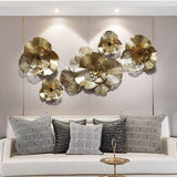 Modern Style 3D Gold Flower Wall Hanging Mural Decor-Wall Hanging-radekus