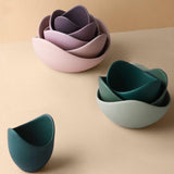 Lotus Ceramic Bowl Fruit Plate Sets