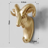 Animal Head Wall Hanger For Coats Keys Bags Umbrellas-hanger-radekus