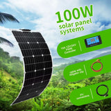 Portable Solar Charger Panel For Outdoor Car RV Home Power Generation-Solar Charger-radekus