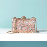 Ornate Pattern Beaded Rhinestone Clutch Bag For Women-Bags & Clutches-radekus