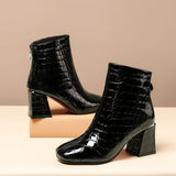 Genuine Leather Winter Ankle Boot Shoes For Women