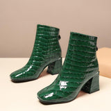 Genuine Leather Winter Ankle Boot Shoes For Women