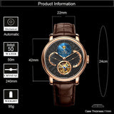 Mechanical Watch With High Accuracy Chronograph & Sapphire Glass-Jewelry & Watches-radekus