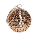 Women Evening Bags Clutch Purse Luxury Diamonds Circular Clutch Bag Fashion Lady Handbag Chain Shoulder Wedding Bag Minaudiere-100002856-radekus